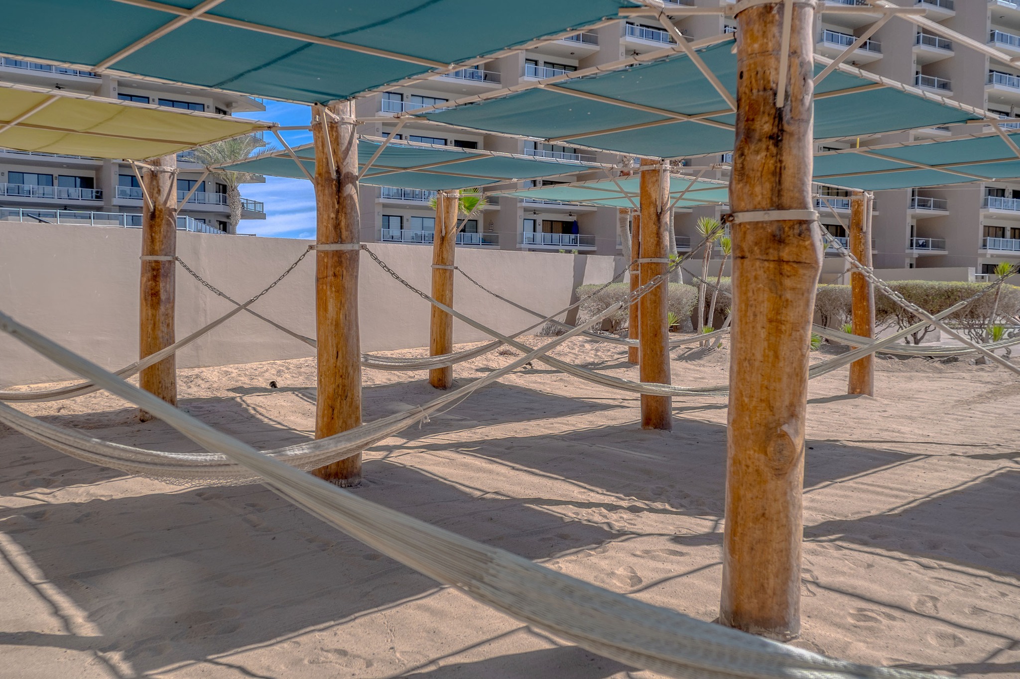 Shaded hammock area