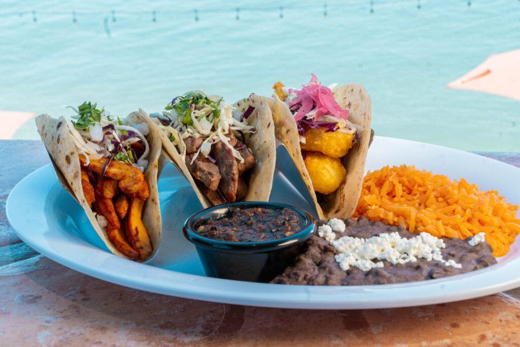JJ's Cantina waterfront restaurant in Cholla Bay