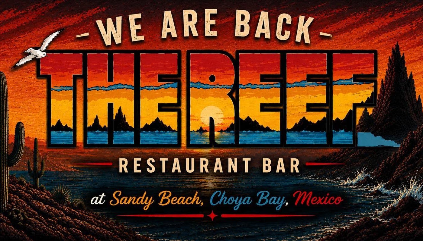 The Reef beachfront restaurant in Rocky Point